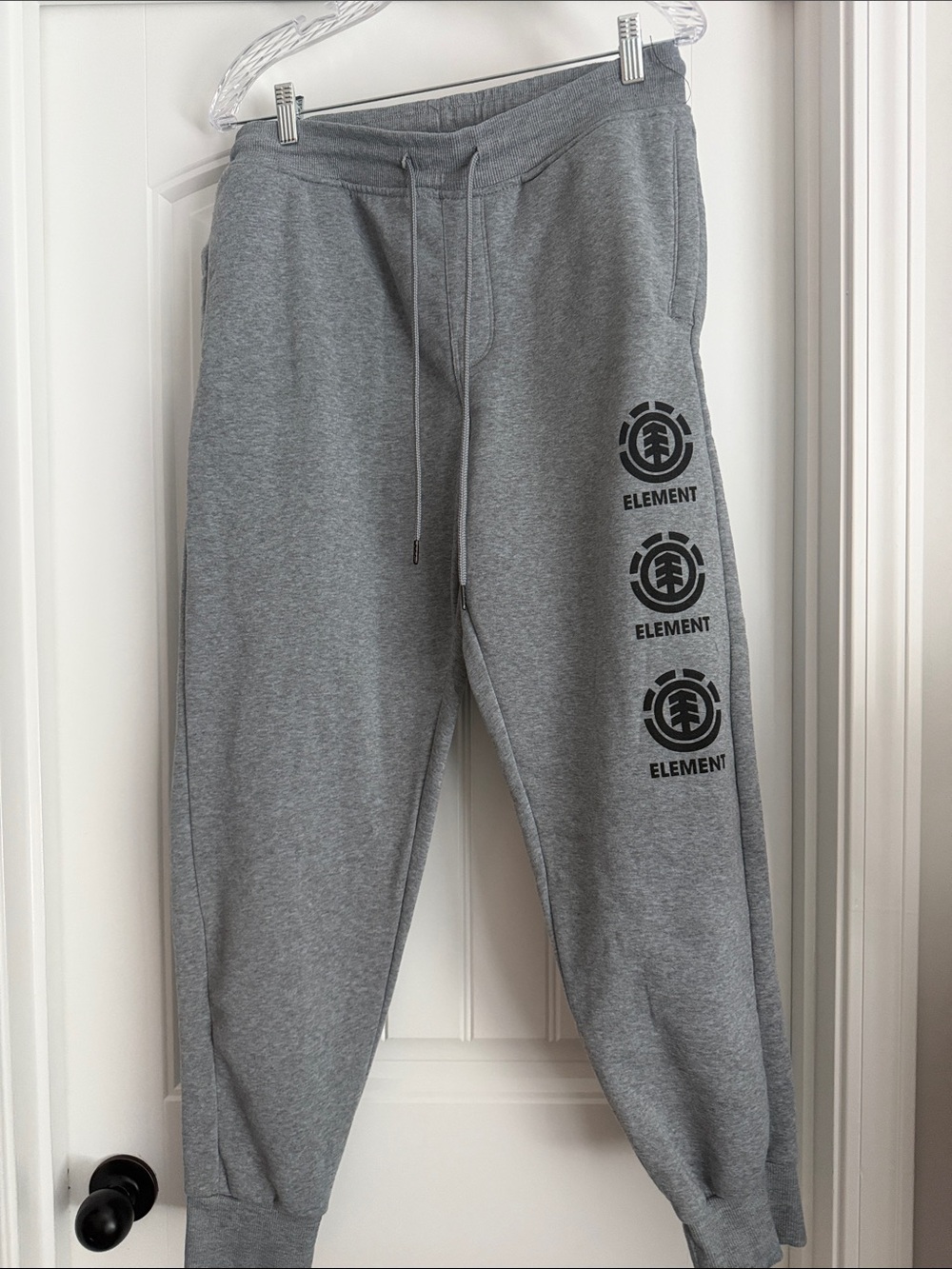 Element Men's Gray Logo Jogger Sweatpants